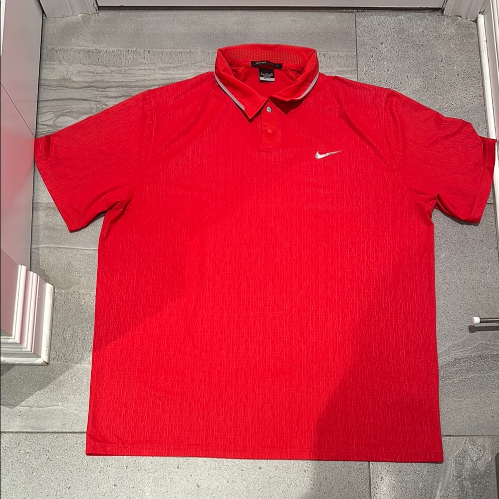Nike Men's Red Golf Polo